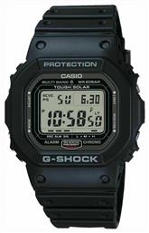 Casio G-Shock Ψηφιακό Ρολόι Solar με Μαύρο Καουτσούκ Λουράκι