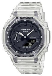 Casio G-Shock Ρολόι Χρονογράφος Μπαταρίας με Ασημί Μεταλλικό Μπρασελέ από το Modivo