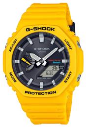 Casio G-Shock Ρολόι Χρονογράφος Μπαταρίας με Κίτρινο Καουτσούκ Λουράκι από το Epapoutsia