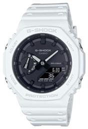 Casio G-Shock Ρολόι Χρονογράφος Μπαταρίας με Λευκό Καουτσούκ Λουράκι από το Epapoutsia