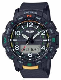 Casio Pro Trek Ρολόι Μπαταρίας με Μπλε Καουτσούκ Λουράκι από το Kiriakos Gofas