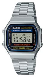 Casio Ψηφιακό Ρολόι Χρονογράφος Μπαταρίας με Ασημί Μεταλλικό Μπρασελέ από το Eleftheriou Online