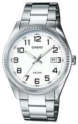 Casio Ρολόι Μπαταρίας με Ασημί Μεταλλικό Μπρασελέ