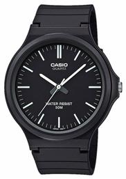 Casio Ρολόι Μπαταρίας με Μαύρο Καουτσούκ Λουράκι