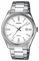 Casio Stainless Steel Ρολόι Μπαταρίας με Μεταλλικό Μπρασελέ