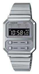 Casio Vintage Edgy Ψηφιακό Ρολόι Μπαταρίας με Ασημί Μεταλλικό Μπρασελέ από το Epapoutsia