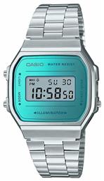 Casio Vintage Iconic Ψηφιακό Ρολόι Μπαταρίας με Ασημί Μεταλλικό Μπρασελέ από το Kiriakos Gofas