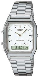 Casio Vintage Ψηφιακό/Αναλογικό Ρολόι με Μεταλλικό Μπρασελέ σε Ασημί χρώμα από το Epapoutsia