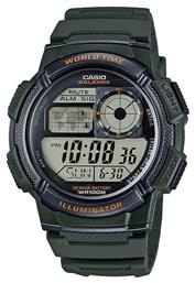 Casio World Time Illuminator Ρολόι Μπαταρίας με Ξυπνητήρι