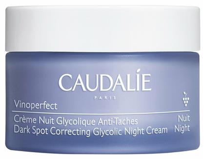 Caudalie Vinoperfect Glycolic Κρέμα Προσώπου Νυκτός για Ενυδάτωση, Πανάδες & Λεύκανση 50ml