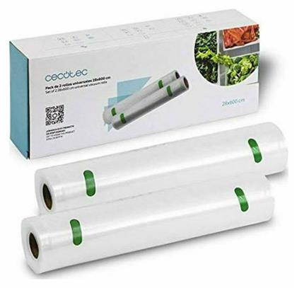 Cecotec CEC- Σαγρέ Σακούλες για Συσκευές Vacuum 280mm x 6m 2 Ρολά