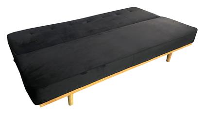 Celeste Τριθέσιος Καναπές Κρεβάτι Υφασμάτινος 193x85x88εκ. Μαύρο