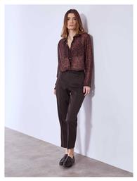 Celestino Γυναικείο Ψηλόμεσο Υφασμάτινο Παντελόνι με Λάστιχο Regular Fit