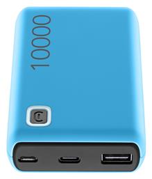 Cellular Line Essence Power Bank 10000mAh 12W με Θύρα USB-A και Θύρα USB-C Μπλε