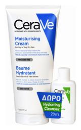 CeraVe Moisturising Cream & Hydrating Cleanser Σετ Περιποίησης με Κρέμα Προσώπου για Ξηρές Επιδερμίδες