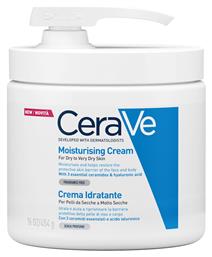 CeraVe Moisturising Pump Ενυδατική Κρέμα Σώματος με Υαλουρονικό Οξύ για Ξηρές Επιδερμίδες 454gr από το Pharm24