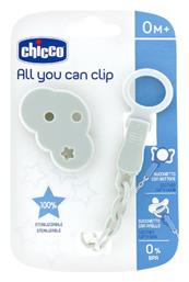 Chicco Αλυσίδα Πιπίλας από Πλαστικό Γκρι