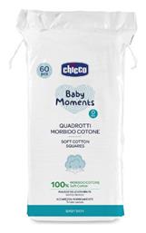 Chicco Baby Moments Βαμβάκι Βρεφικού Καθαρισμού 60τμχ 02654-00 από το Plus4u