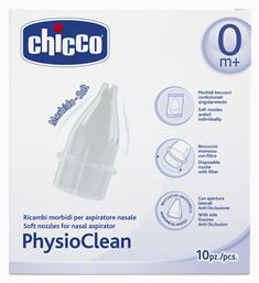 Chicco PhysioClean Ανταλλακτικά Ρινικού Αποφρακτήρα για Βρέφη και Παιδιά 10τμχ από το Pharm24