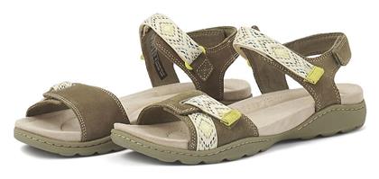 Clarks Amanda Sprint Δερμάτινα Γυναικεία Σανδάλια Ανατομικά Olive