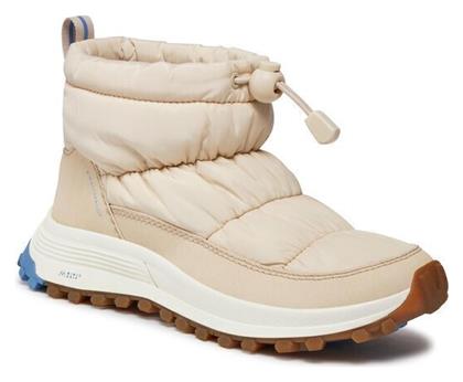 Clarks ATLTrek Ice WP Δερμάτινες Γυναικείες Μπότες Χιονιού Μπεζ