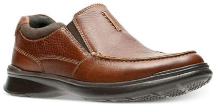 Clarks Cotrell Free Δερμάτινα Ανδρικά Casual Παπούτσια Ανατομικά Καφέ