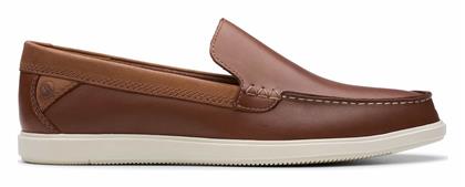 Clarks Δερμάτινα Ανδρικά Loafers σε Καφέ Χρώμα