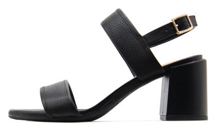 Clarks Ezoria Sling Δερμάτινα Πέδιλα Μαύρα