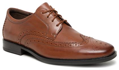 Clarks Howard Δερμάτινα Ανδρικά Oxfords Καφέ