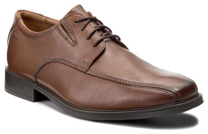 Clarks Tilden Walk Δερμάτινα Ανδρικά Casual Παπούτσια Καφέ