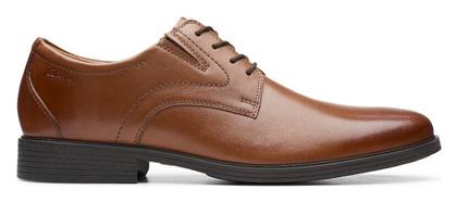 Clarks Whiddon Plain Δερμάτινα Ανδρικά Σκαρπίνια Καφέ