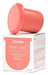 Clinea Reset n' Glow Refill Κρέμα Προσώπου Ημέρας με SPF20 για Αντιγήρανση & Λάμψη 50ml