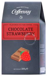 Coffeeway Καφές Φίλτρου Arabica με Άρωμα Chocolate & Strawberry Σοκολάτα & Φράουλα 200gr Κωδικός: 16121162