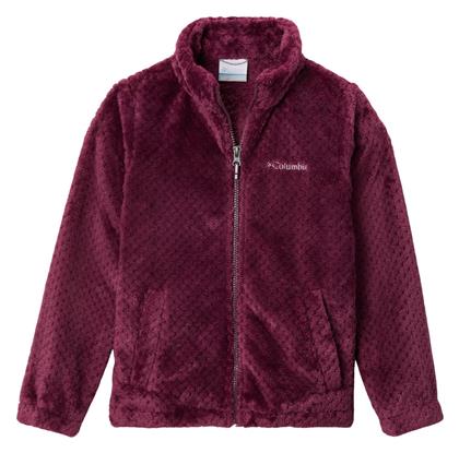 Columbia Αθλητική Παιδική Ζακέτα Fleece με Κουκούλα Μωβ