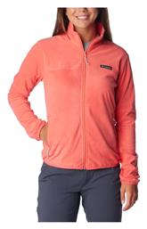 Columbia Fleece Γυναικεία Ζακέτα με Φερμουάρ σε Ροζ Χρώμα