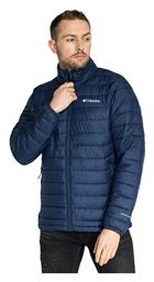 Columbia Powder Lite Ανδρικό Χειμωνιάτικο Μπουφάν Puffer Navy Μπλε