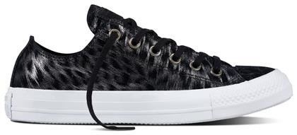 Converse Chuck Taylor All Star Shimmer Suede Γυναικείο Sneaker Μαύρο