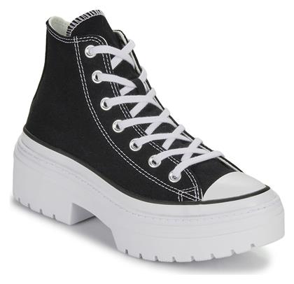 Converse Lugged Heel Platform Γυναικεία Sneakers Μαύρα