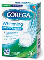 Corega Whitening Καθαριστικό Οδοντοστοιχίας 36 ταμπλέτες