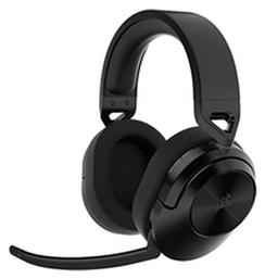 Corsair HS55 Wireless Over Ear Gaming Headset με σύνδεση Bluetooth / USB Carbon for PC / PS4