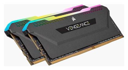 Corsair Vengeance RGB 64GB DDR4 RAM με 2 Modules (2x32GB) και Ταχύτητα 3200 για Desktop