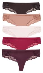 CottonHill Magi Γυναικεία String MultiPack χωρίς Ραφές με Δαντέλα