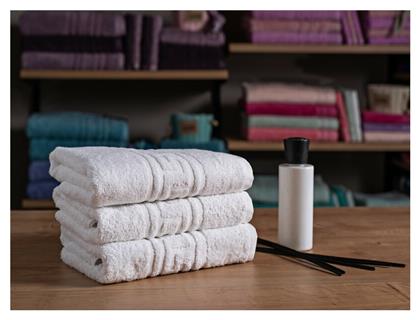 Cozy Cotton Ξενοδοχειακή Πετσέτα Μπάνιου Λευκή Μαίανδρος