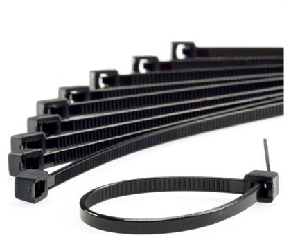 Cresman Δεματικά Καλωδίων 200x3.6mm Μαύρο 100τμχ 07354