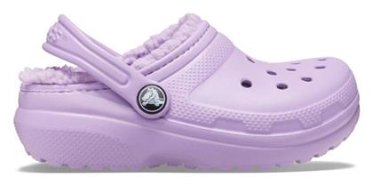 Crocs Ανατομικές Παιδικές Παντόφλες Λιλά Classic Lined από το Spartoo