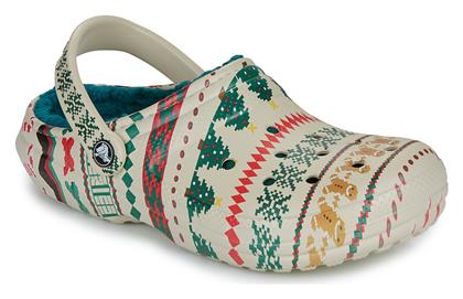 Crocs Classic Lined Γυναικεία Σαμπό Μπεζ