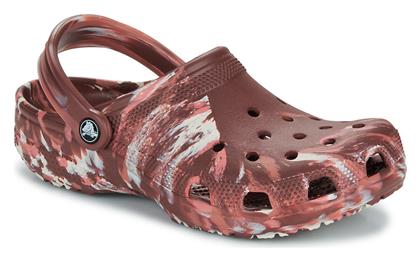 Crocs Classic Marbled Clog Σαμπό Καφέ