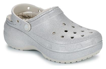 Crocs Classic Platform Γυναικεία Σαμπό Ασημί