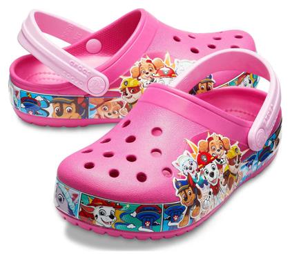 Crocs Παιδικά Ανατομικά Σαμπό Θαλάσσης Paw Patrol Band Φούξια