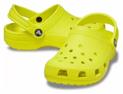 Crocs Παιδικά Σαμπό Θαλάσσης Classic Clog T Κίτρινα